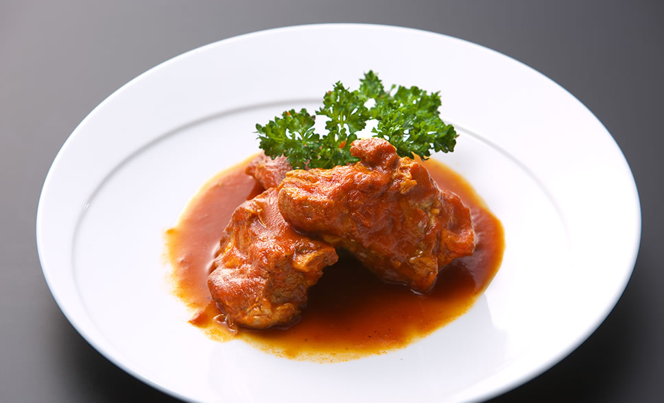 スペアリブのトマト煮（ディナーメニュー）